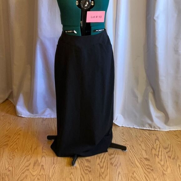 CHRISTOPHER & BANKS long black skirt in size 12 - Picture 1 of 11